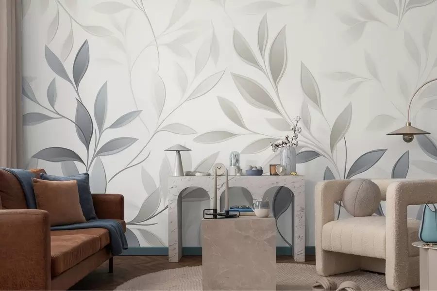 Fototapetes Klusums starp lapām w05279