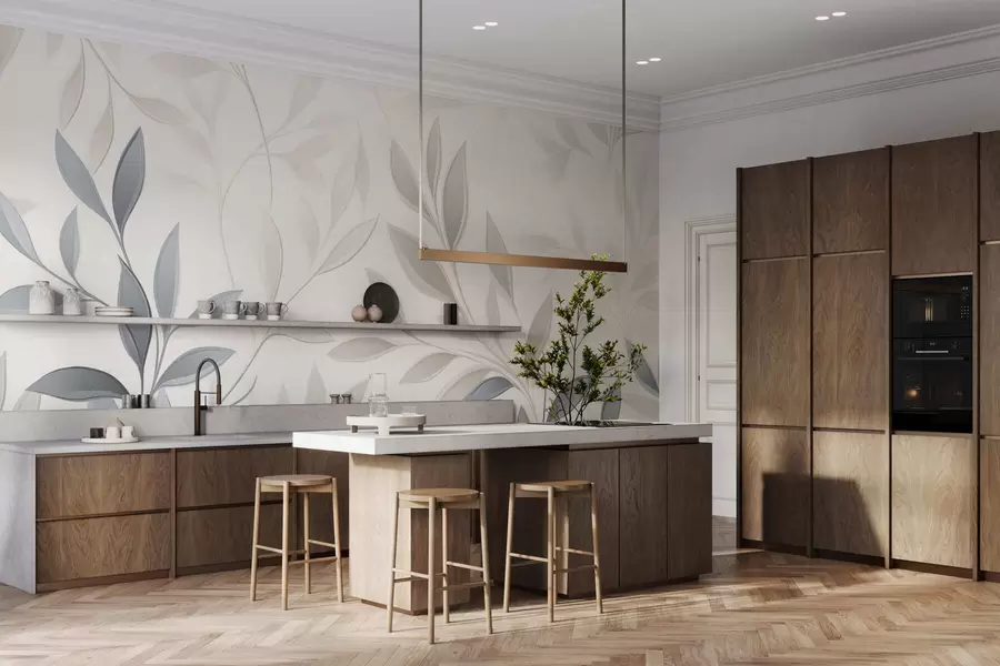 Fototapetes Klusums starp lapām w05279