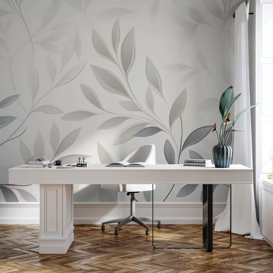 Fototapetes Klusums starp lapām w05279