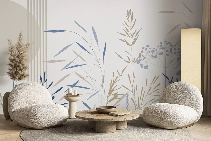 Fototapetes Abstraktas veģetācijas siluetas w05375v2