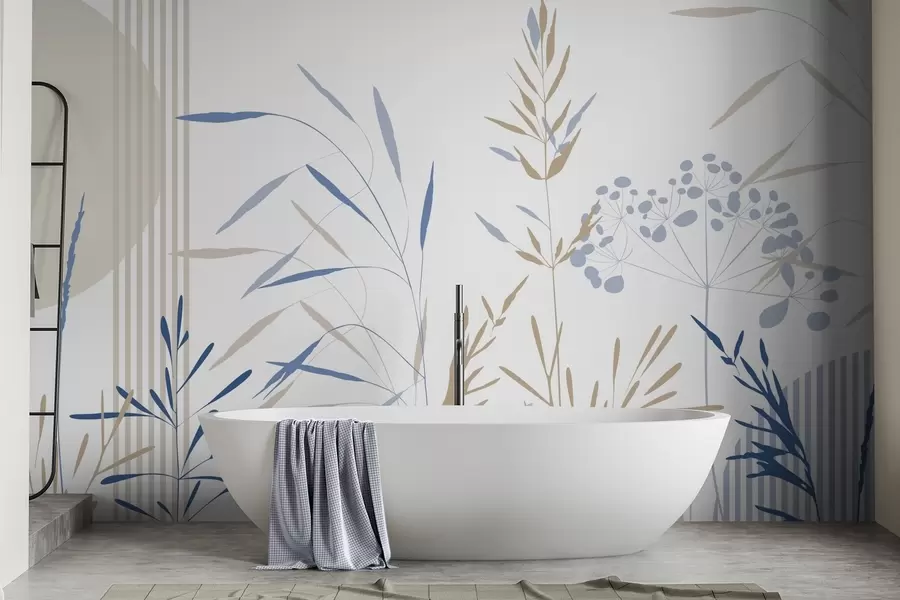 Fototapetes Abstraktas veģetācijas siluetas w05375v2