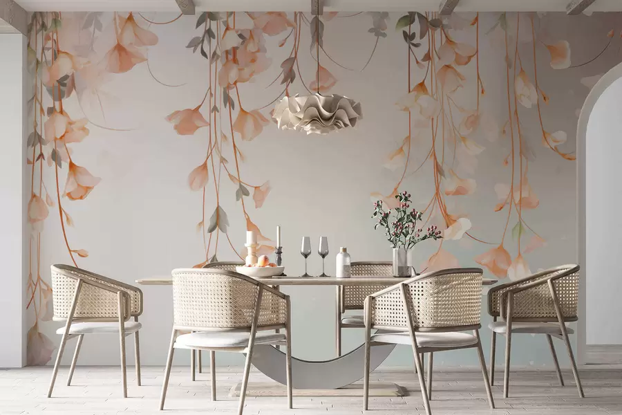 Fototapetes Karājošās ziedu zaras w05344