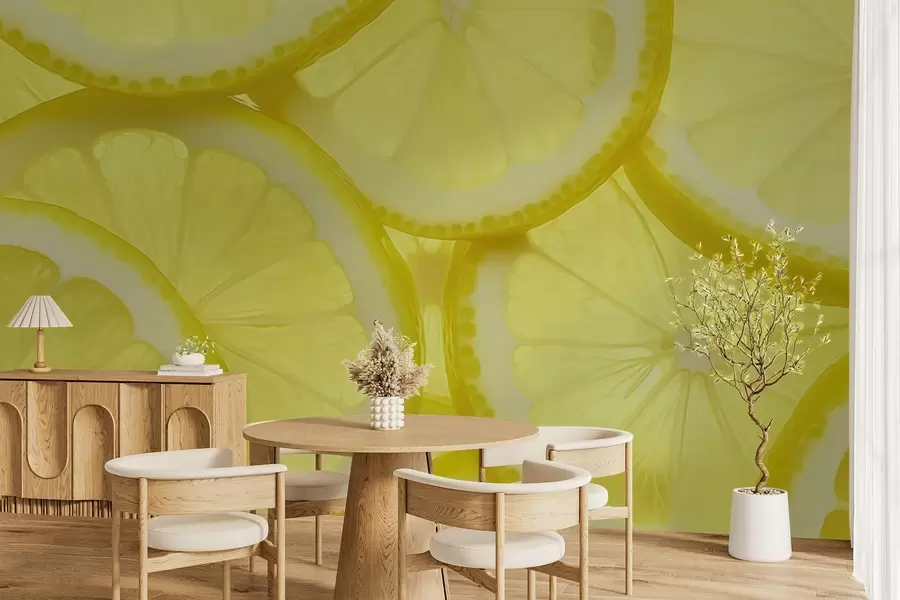 Fototapetes Citrona šķēle Tekstūra w05351