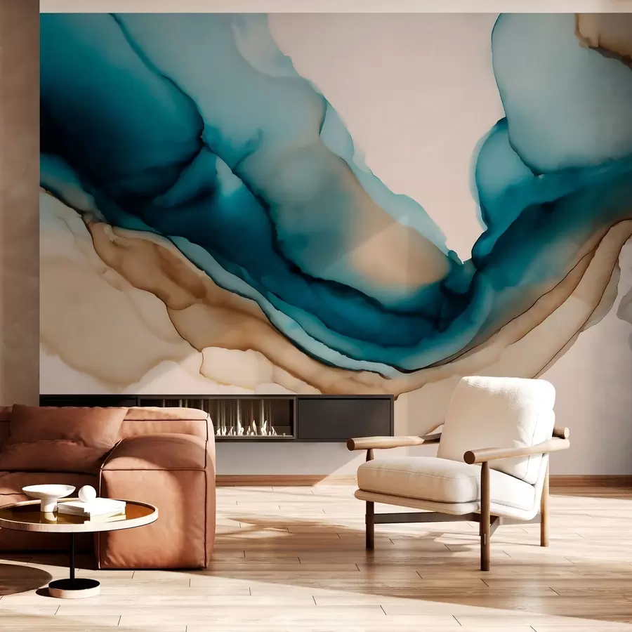 Fototapetes abstrakta faktūra alkohola tintes stilā w05238