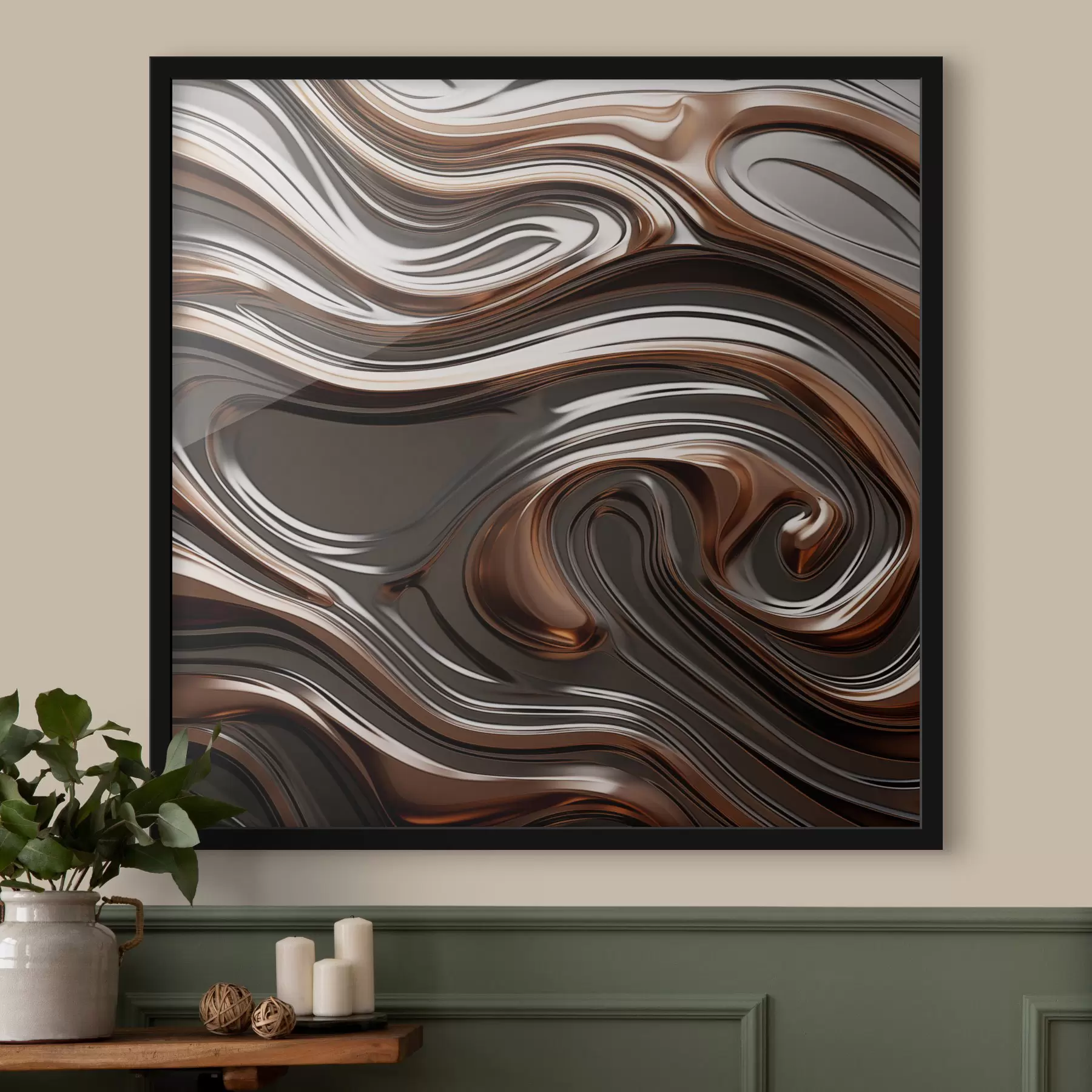 Fototapetes Abstrakta māksla ar virpuļveida rakstiem f48399