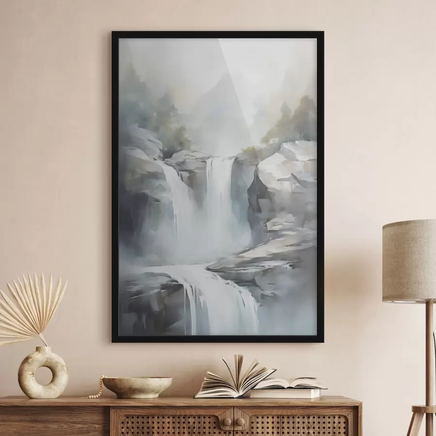 Fototapetes Glezna, kurā attēlots ūdenskritums f48416