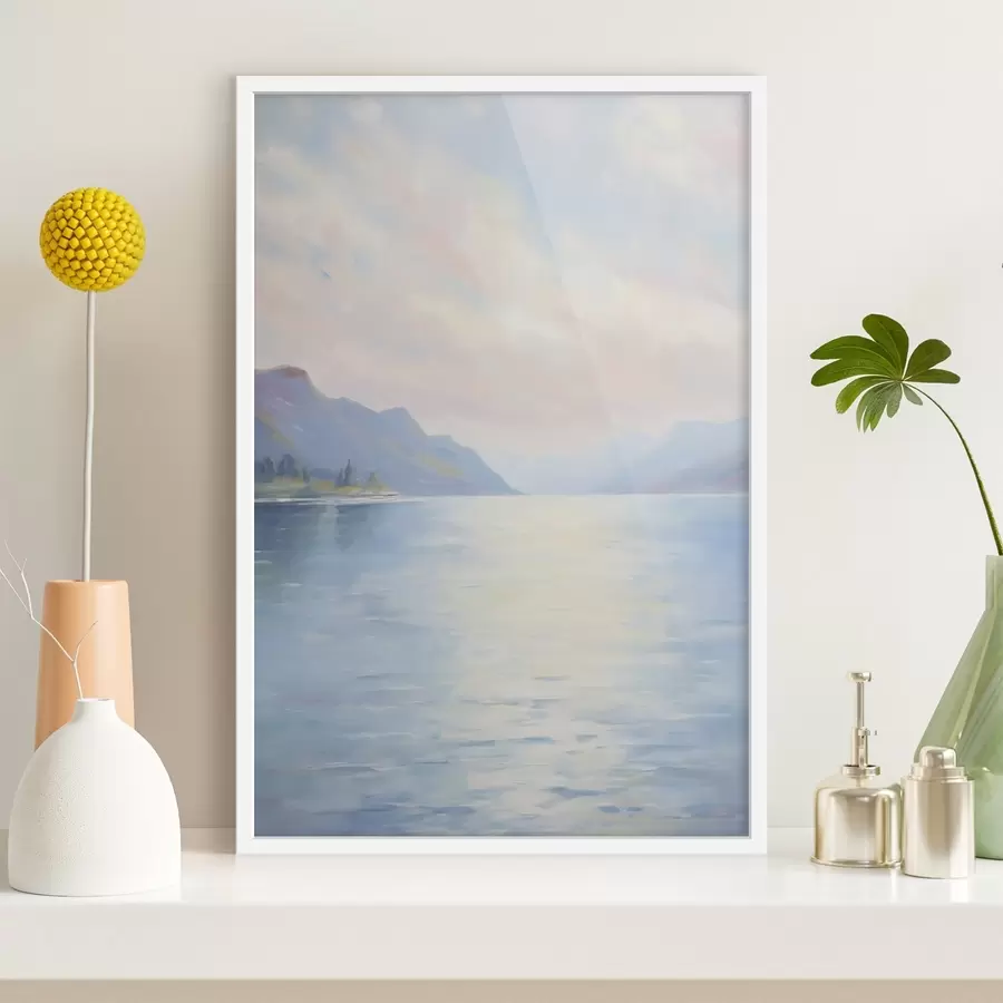 Fototapetes Glezna, kurā attēlots ezers f48424