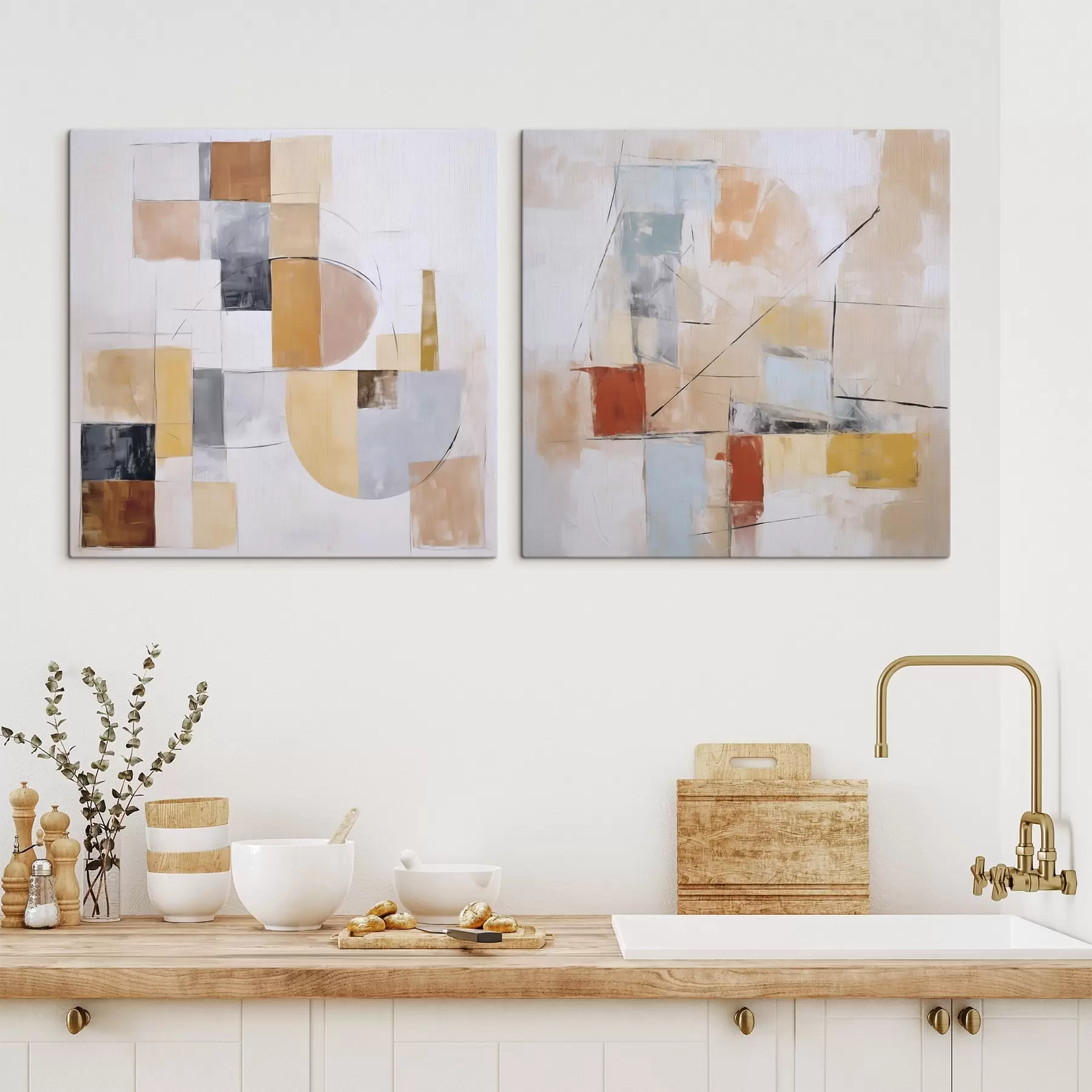 Glezna Abstrakta nolietotas gleznas imitācija m30213