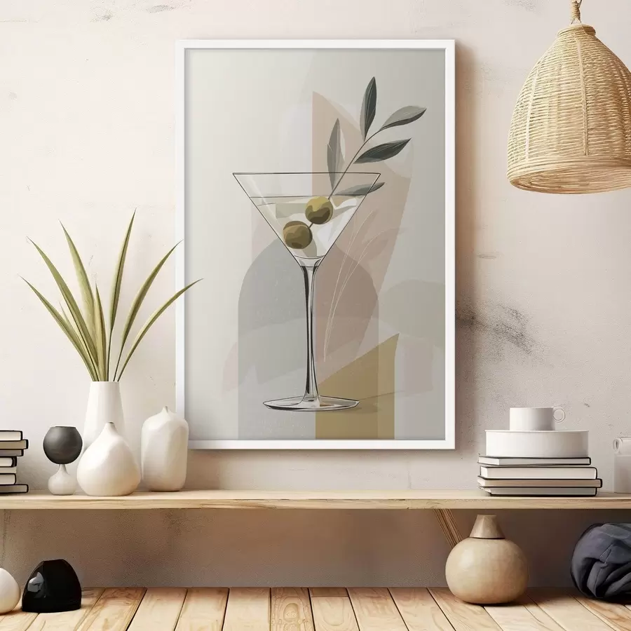 Fototapetes Minimālisma stila vāze ar zaru f48437