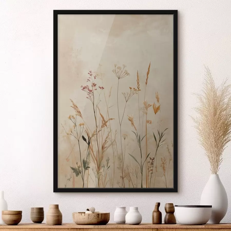 Fototapetes Gaiši ziedu stiebri f48441