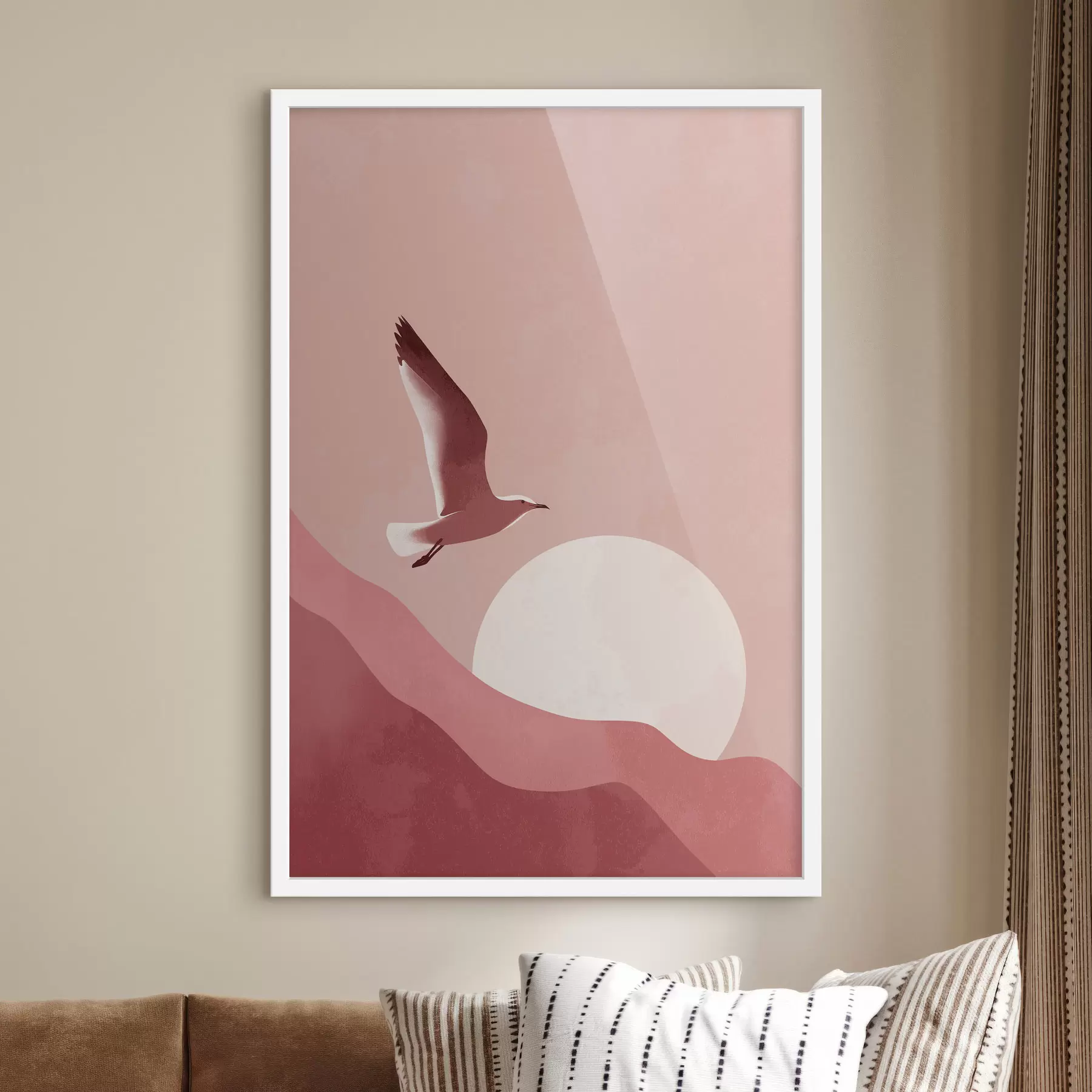 Fototapetes Putns saulrieta debesīs f48453