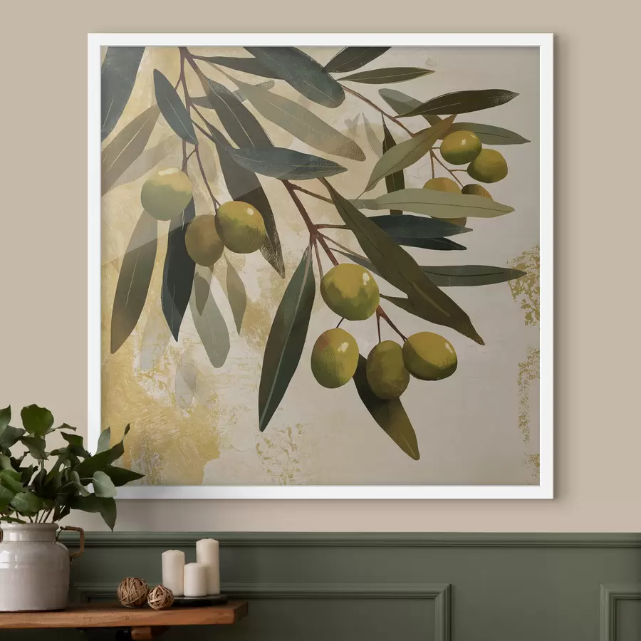 Fototapetes Olīvu koka lapas f48464