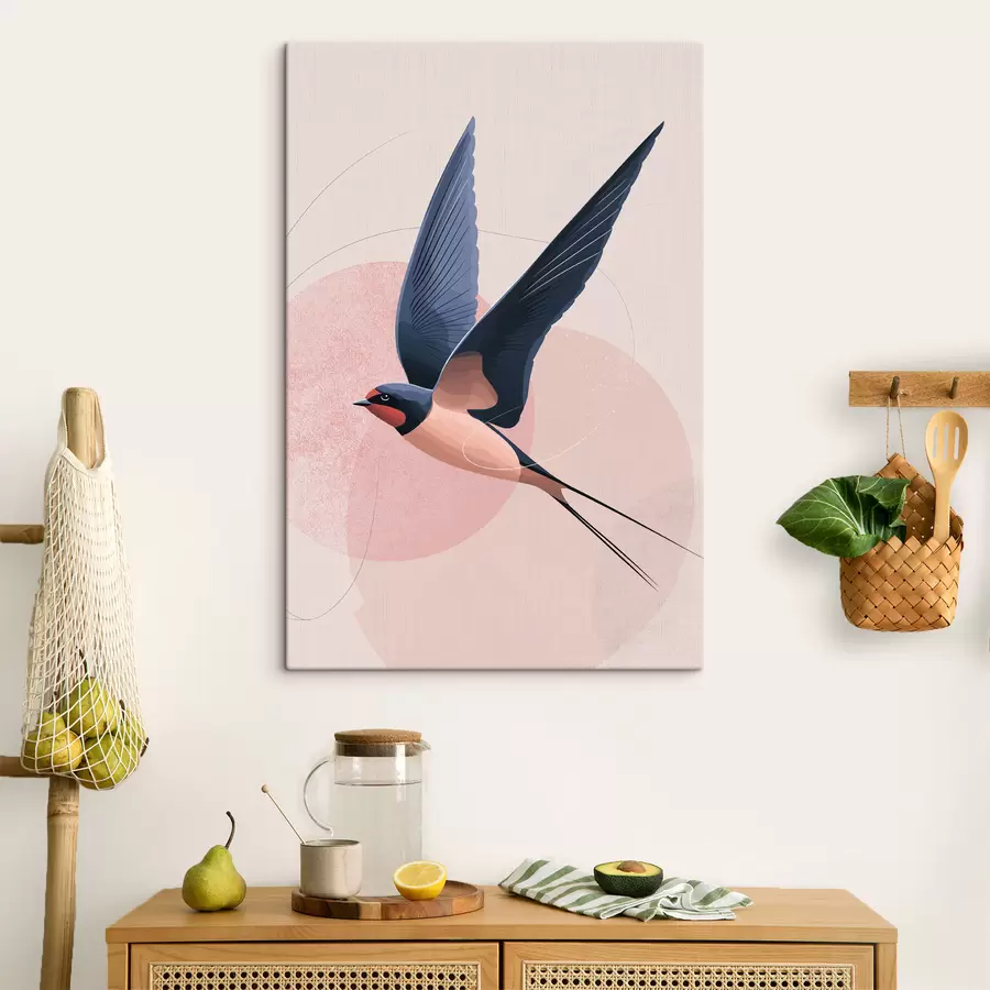 Glezna Lidojoša putna siluets s48456