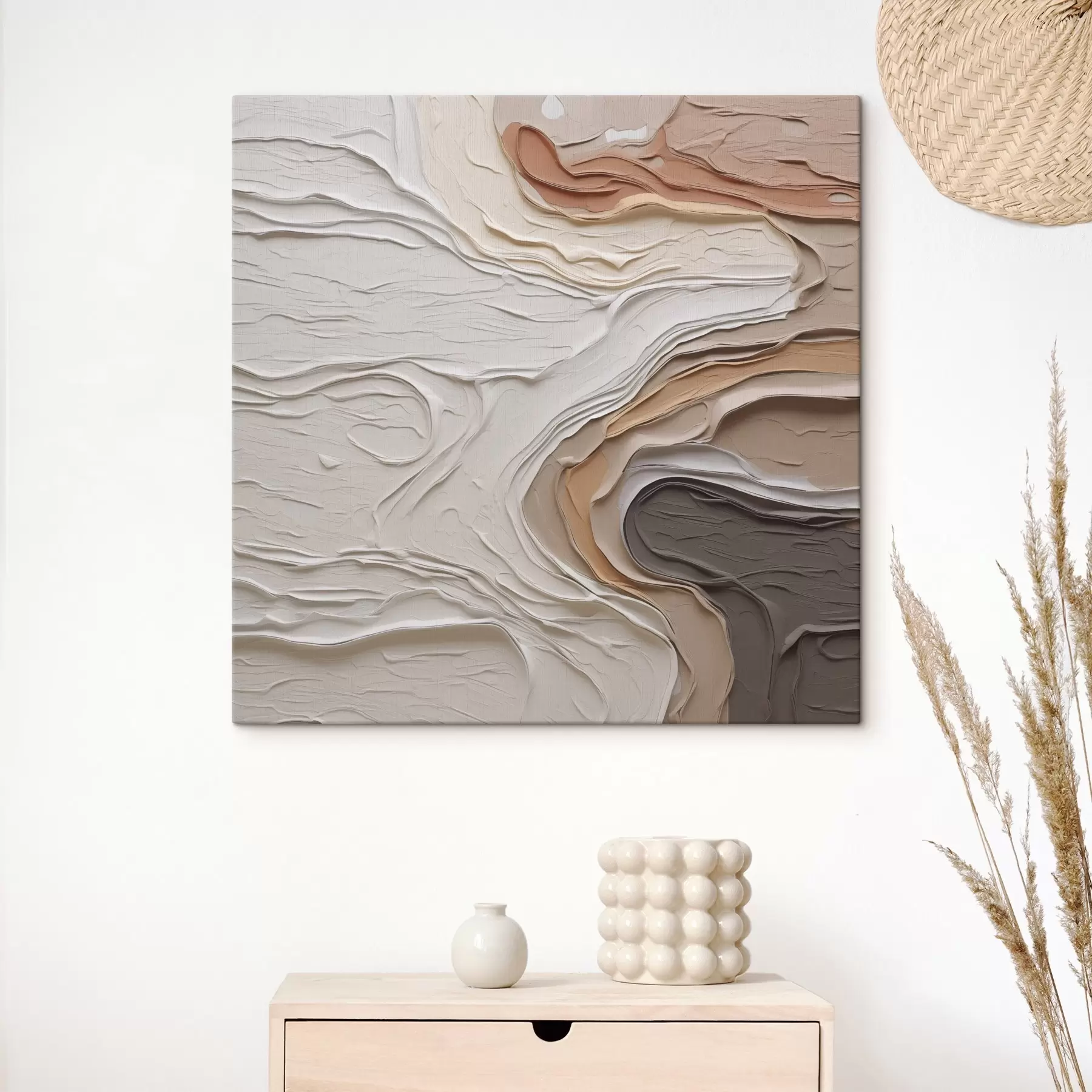 Glezna Abstrakta kompozīcija, glezna imitācija s48507