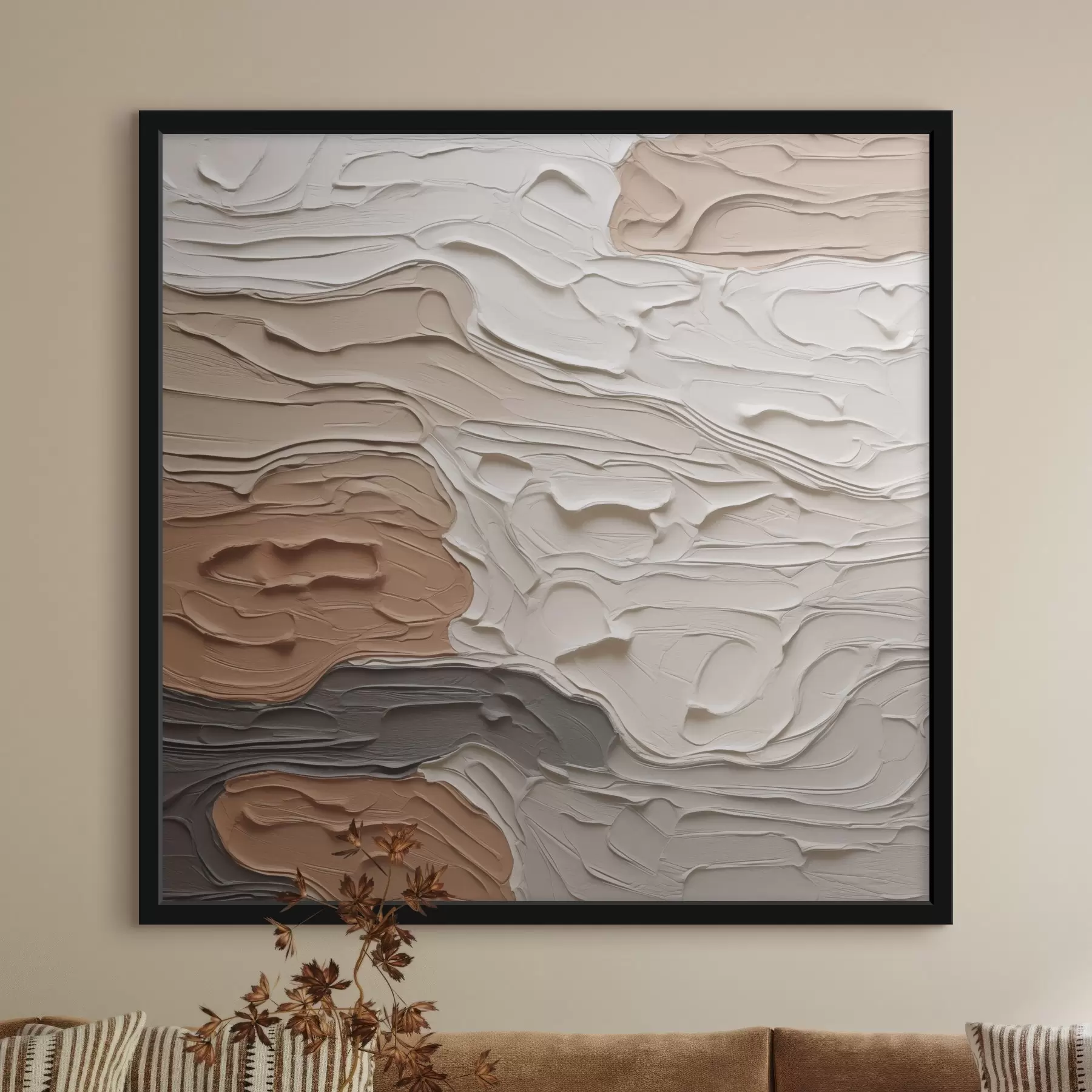 Fototapetes Abstrakta kompozīcija, glezna imitācija f48508