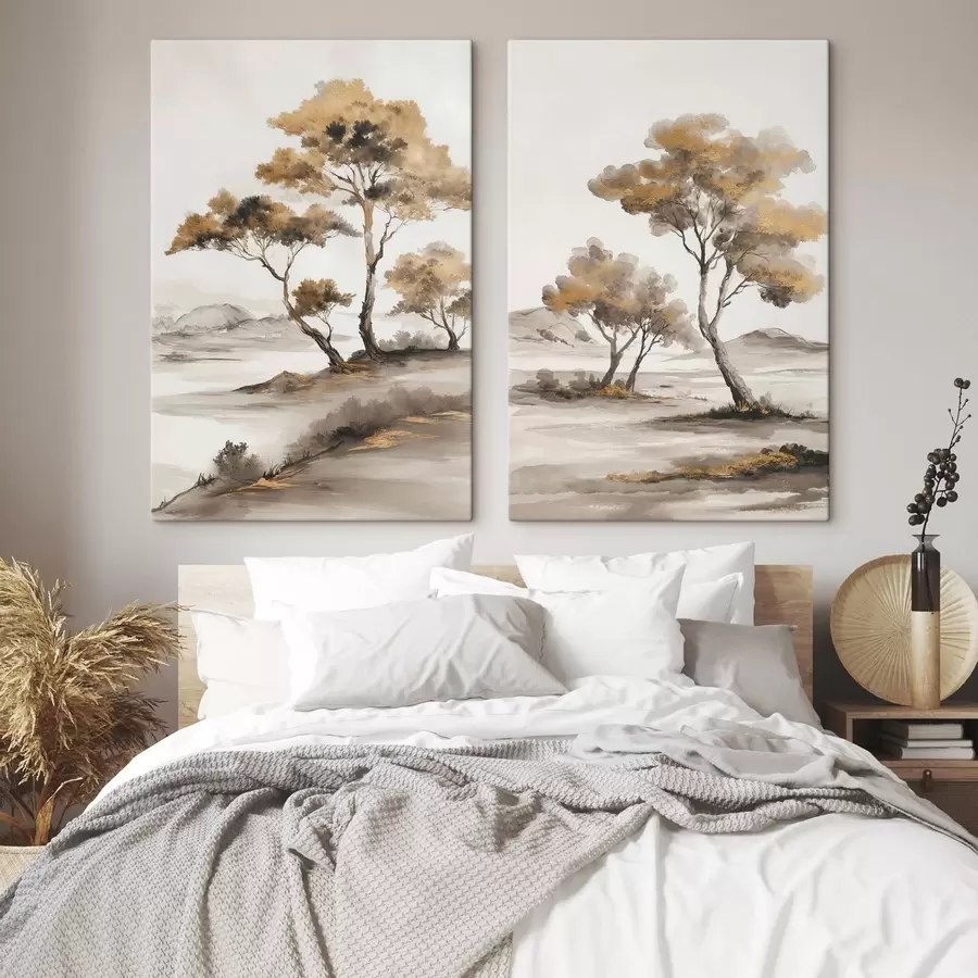 Glezna Ainava ar kokiem m30154