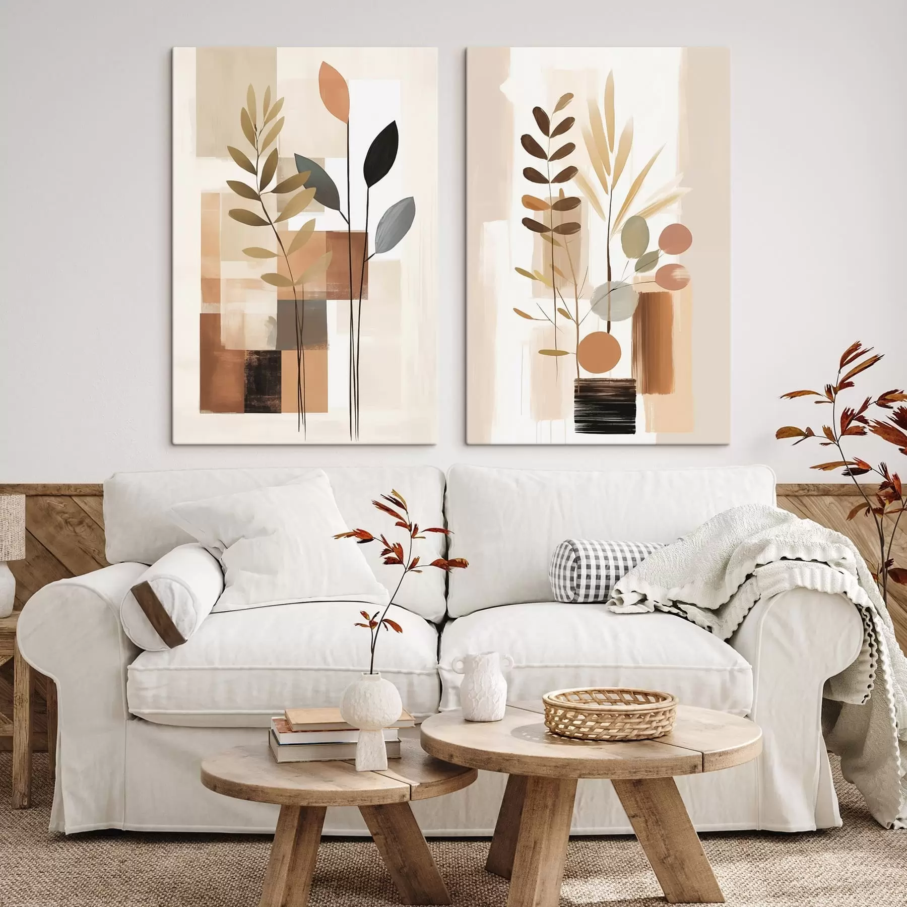 Glezna Abstraktā botāniskā kompozīcija m30251