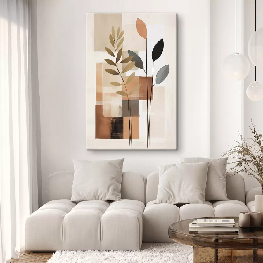 Glezna Abstraktā botāniskā kompozīcija s48516