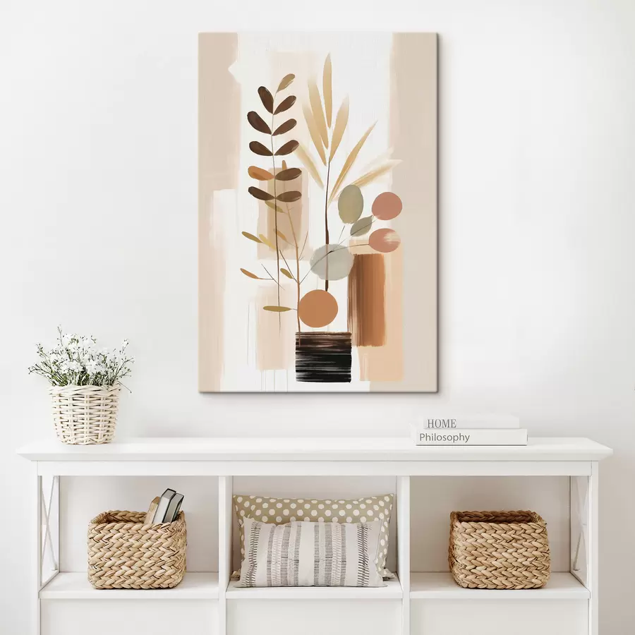 Glezna Abstraktā botāniskā kompozīcija s48517