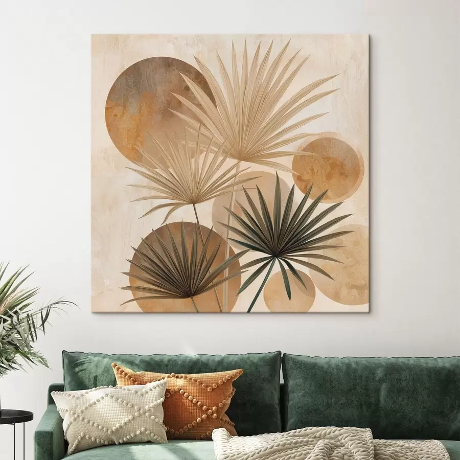 Glezna Abstraktas palmu lapas s48518