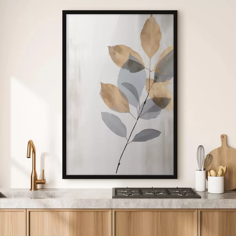 Fototapetes Minimālistiska augu motīva zariņš f48510