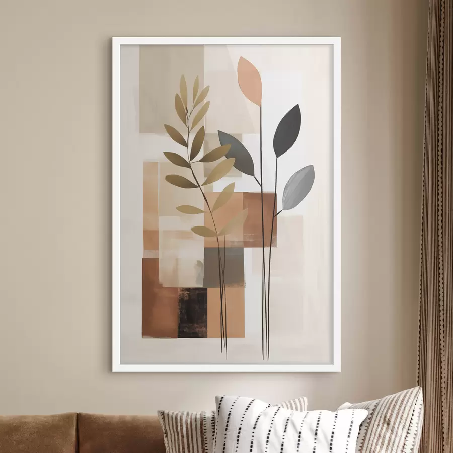 Fototapetes Abstraktā botāniskā kompozīcija f48516