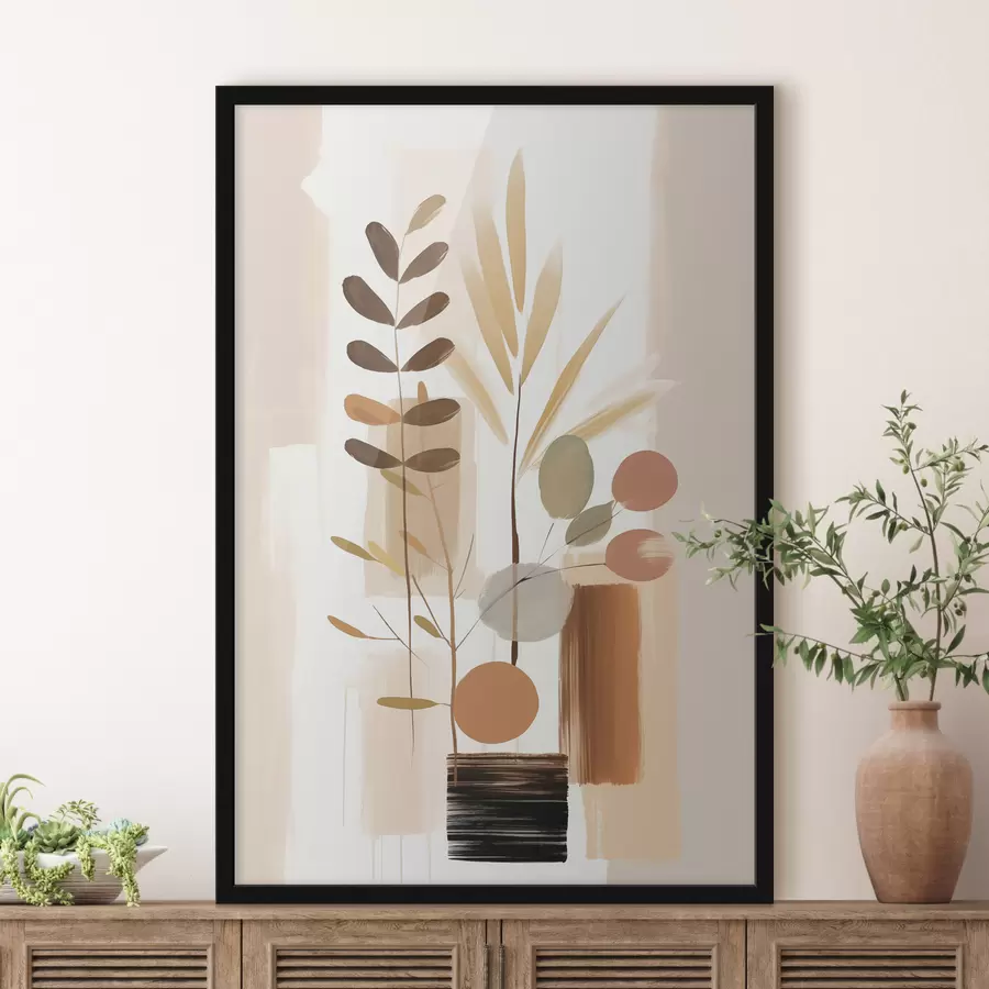 Fototapetes Abstraktā botāniskā kompozīcija f48517