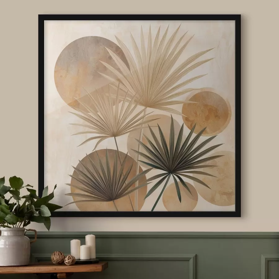 Fototapetes Abstraktas palmu lapas f48518