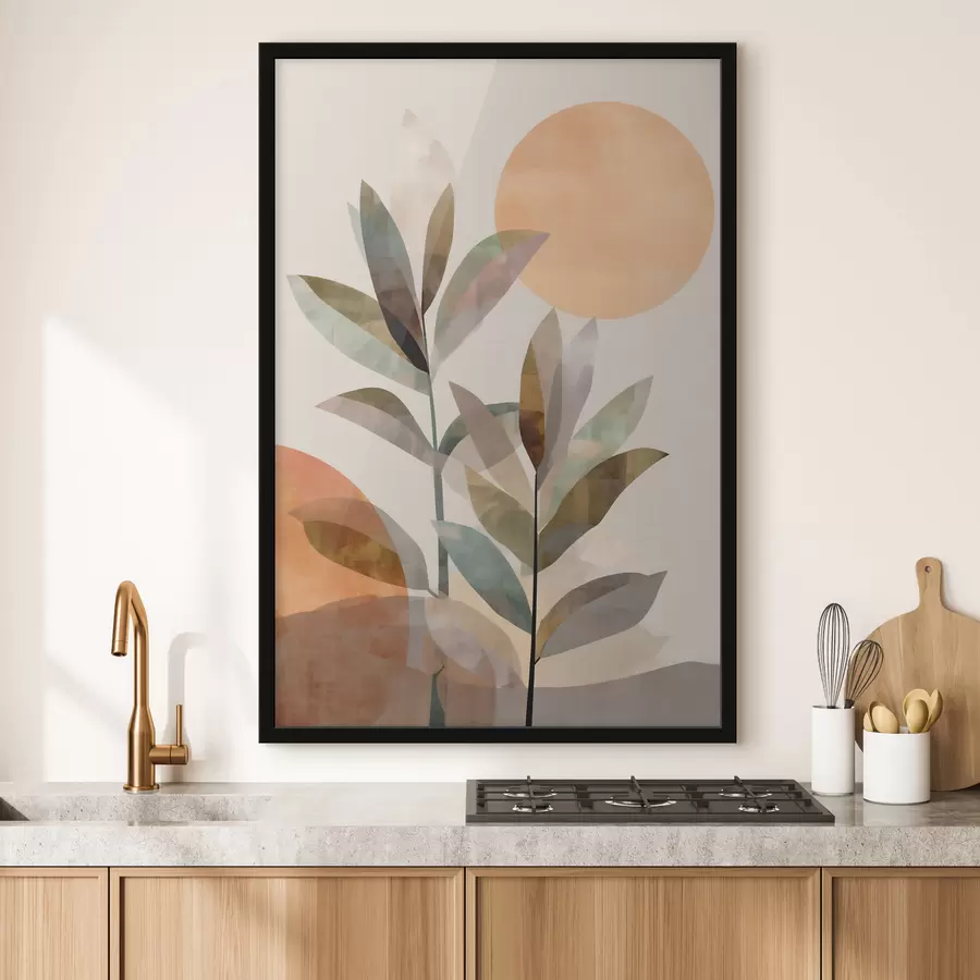 Fototapetes Abstraktas augu lapas f48519