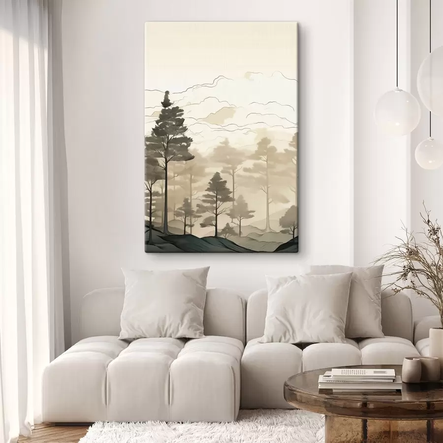 Glezna Kalnu miglas slāņi s48540