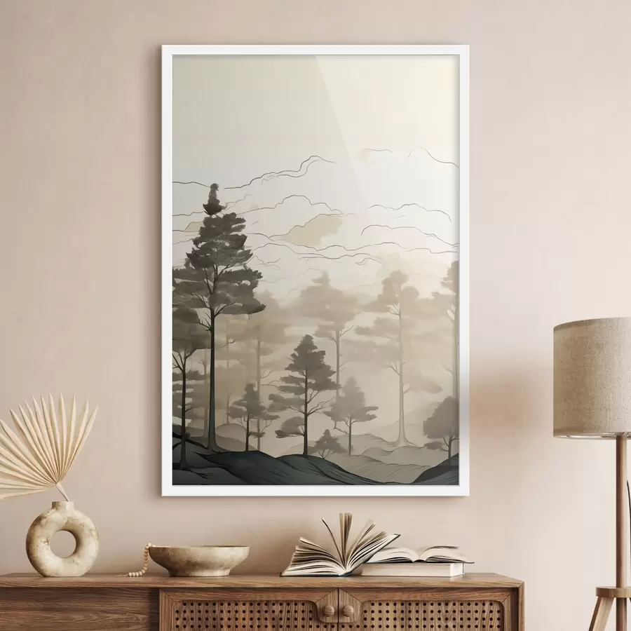 Fototapetes Kalnu miglas slāņi f48540