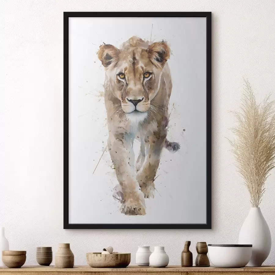 Fototapetes ziedošs aprikožu zars akvareļa stilā f48526