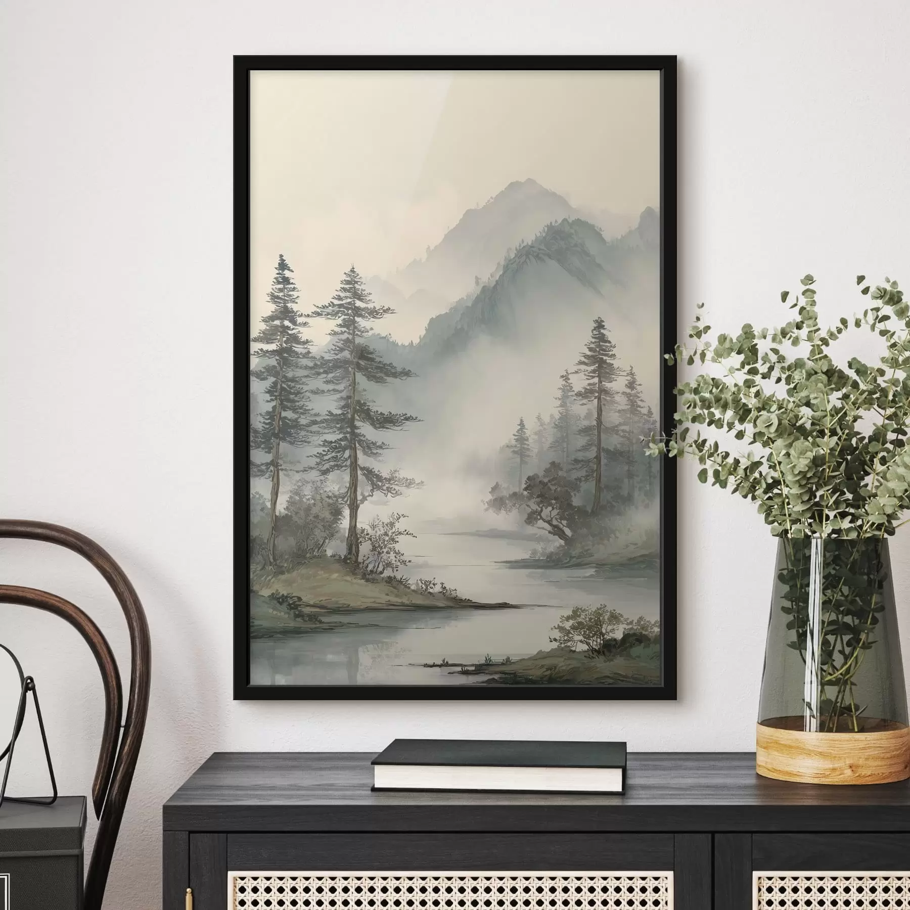 Fototapetes delikāts ziedu un lapu dekoratīvs kompozīcijas f48532