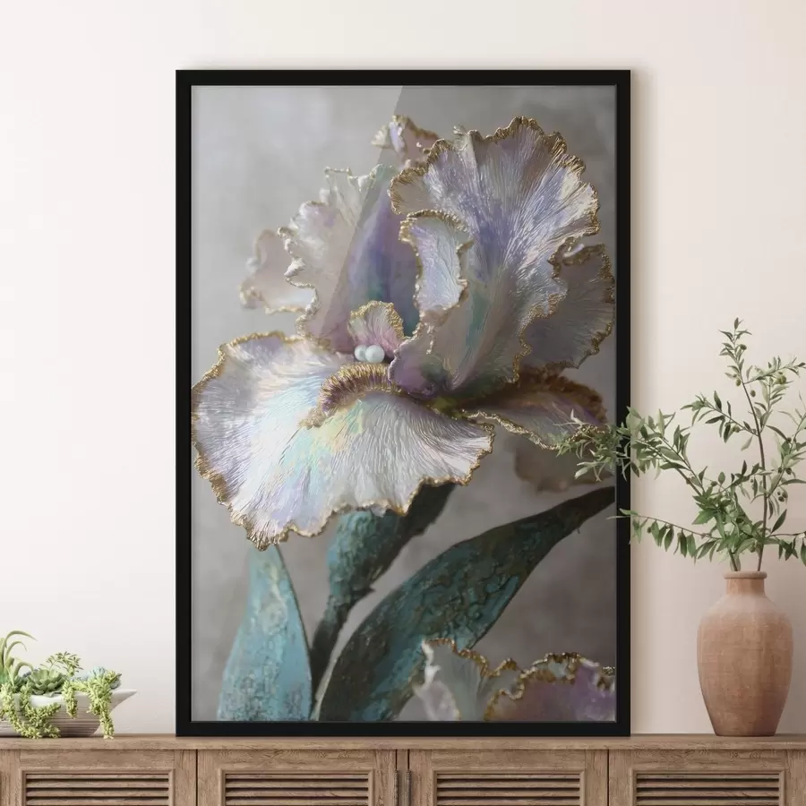 Fototapetes kalnu ainava ar priedēm un upi f48546