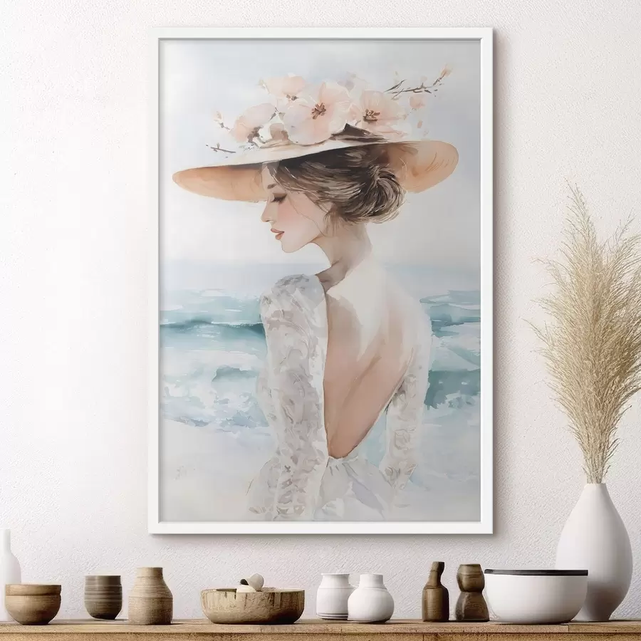 Fototapetes kalnu ainava ar priedēm un upi f48547