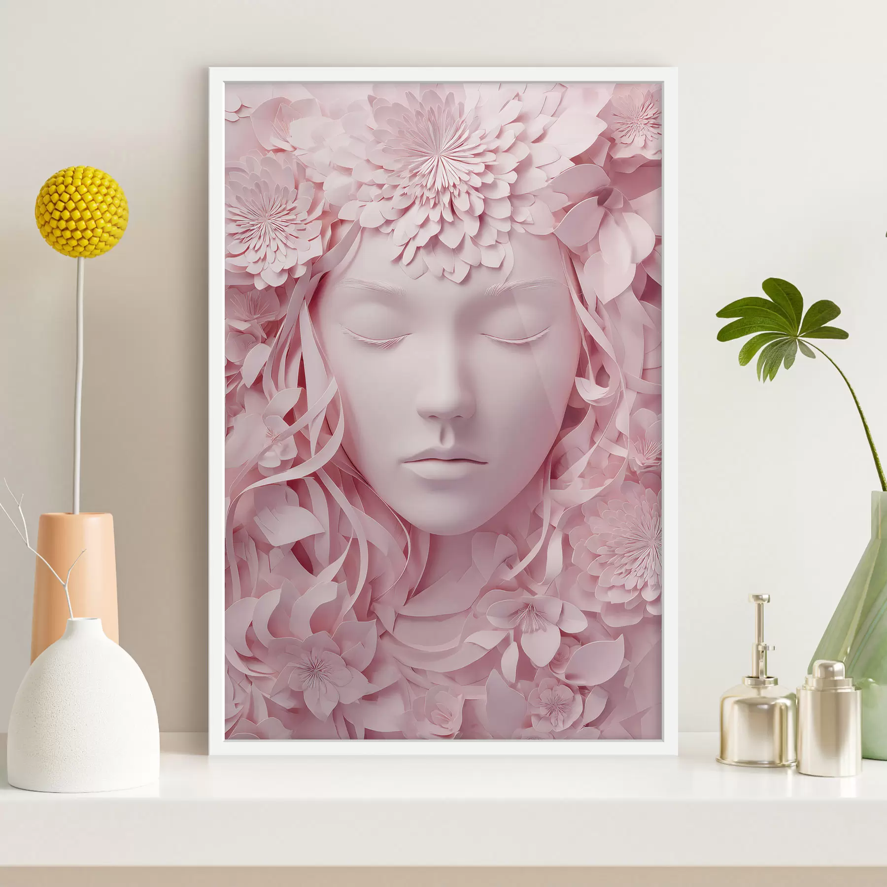 Fototapetes maigas savvaļas puķes f48549