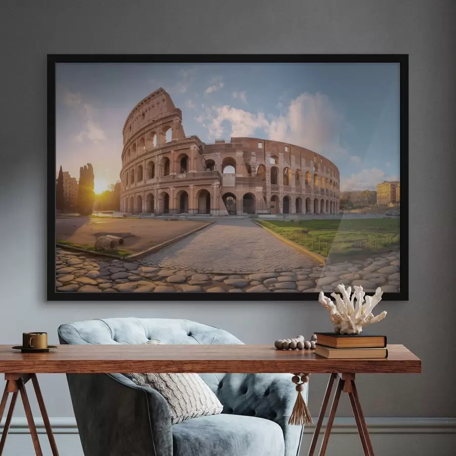 Fototapetes romantiska meitene pie jūras, kurai galvā ir cepure f48552