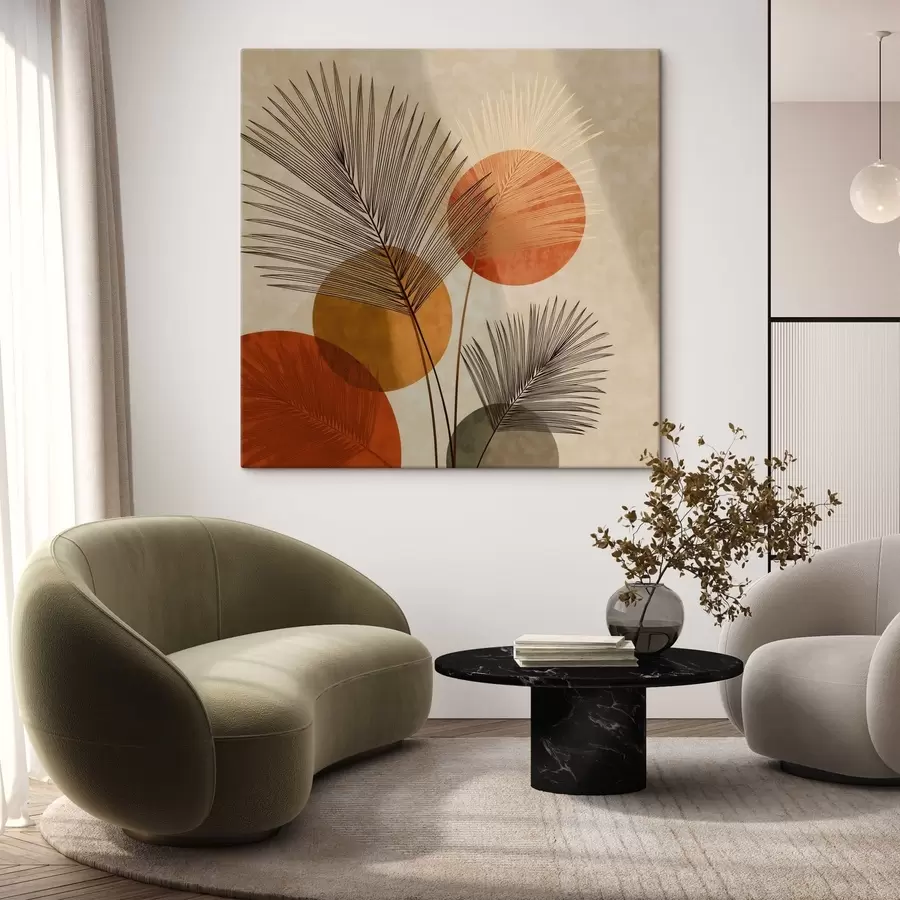 Glezna Abstraktas palmu lapas s48557
