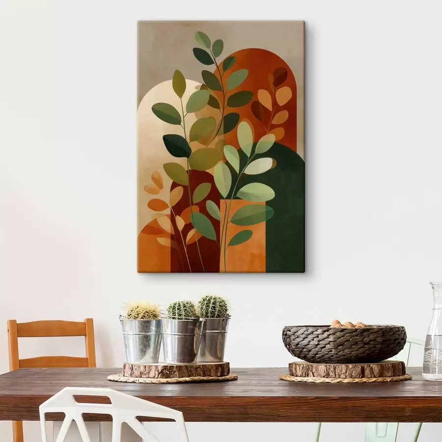 Glezna Abstraktas augu lapas s48560