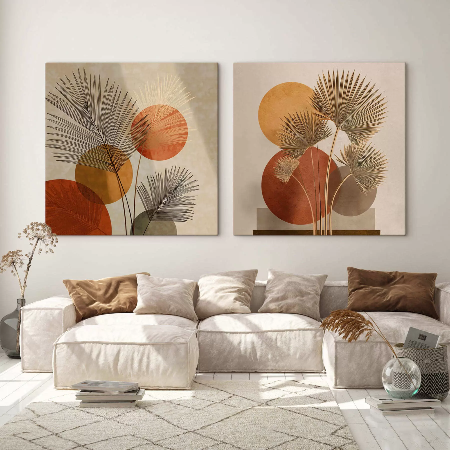 Glezna Abstraktas palmu lapas m30265