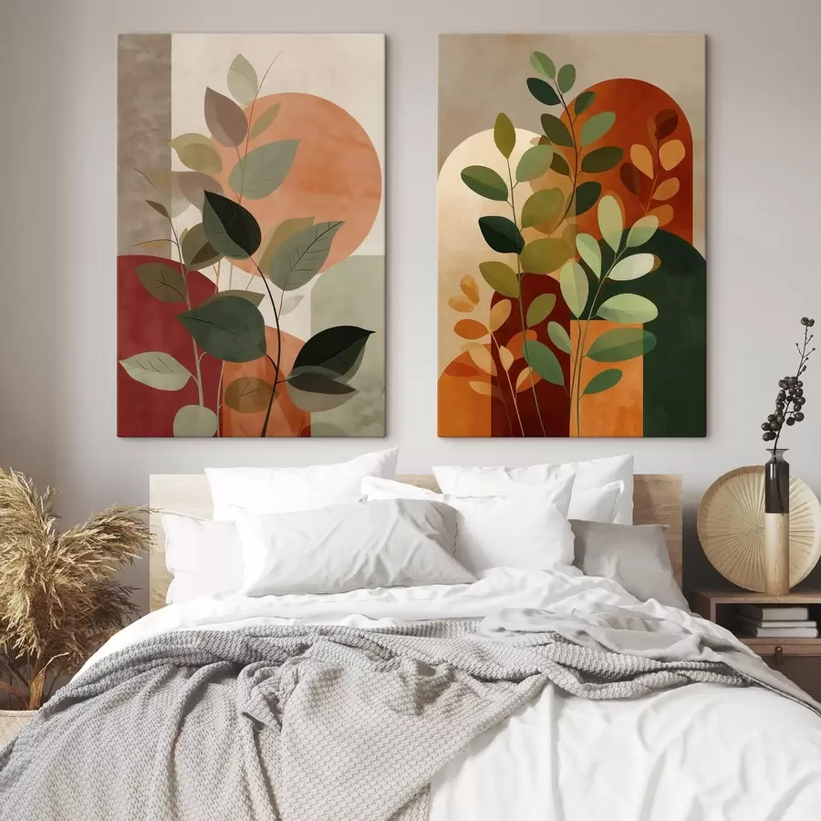 Fototapetes Abstraktas augu lapas m30266