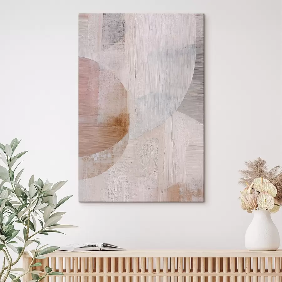 Glezna Teksturēts fons ar slāņveida elementiem mūsdienīgā glezniecības stilā s48190