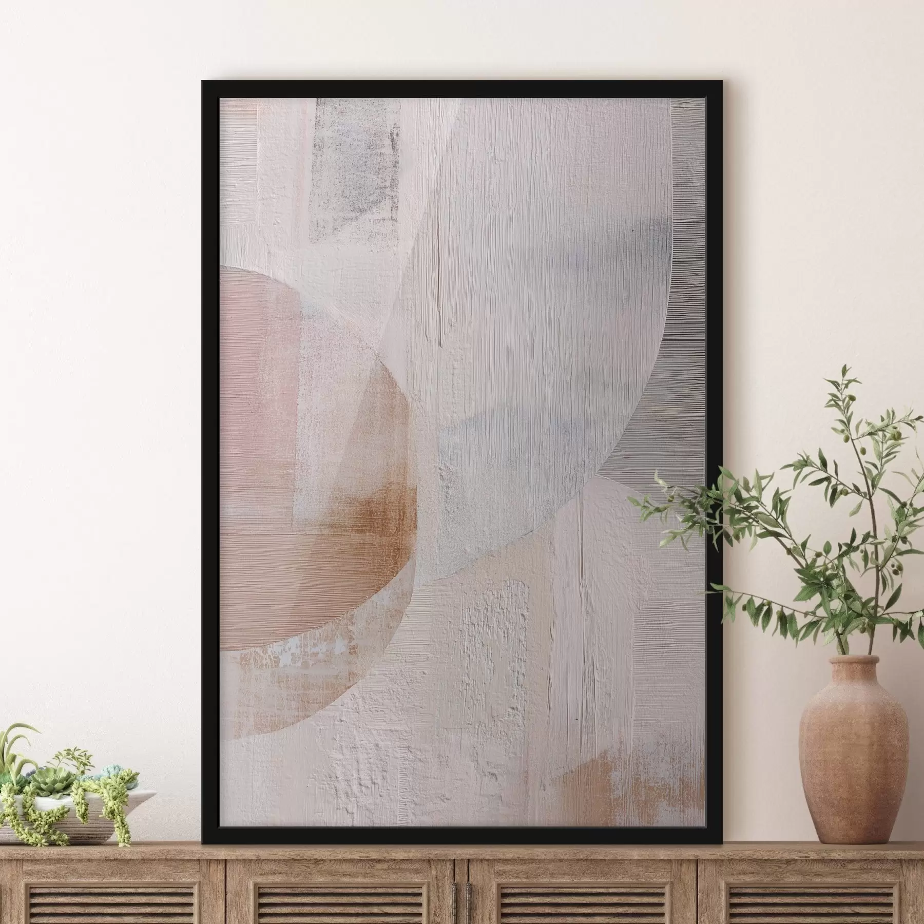 Fototapetes Teksturēts fons ar slāņveida elementiem mūsdienīgā glezniecības stilā f48190