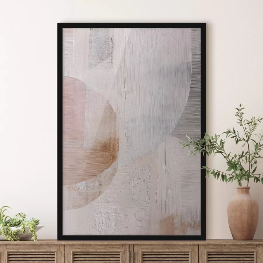 Fototapetes Teksturēts fons ar slāņveida elementiem mūsdienīgā glezniecības stilā f48190