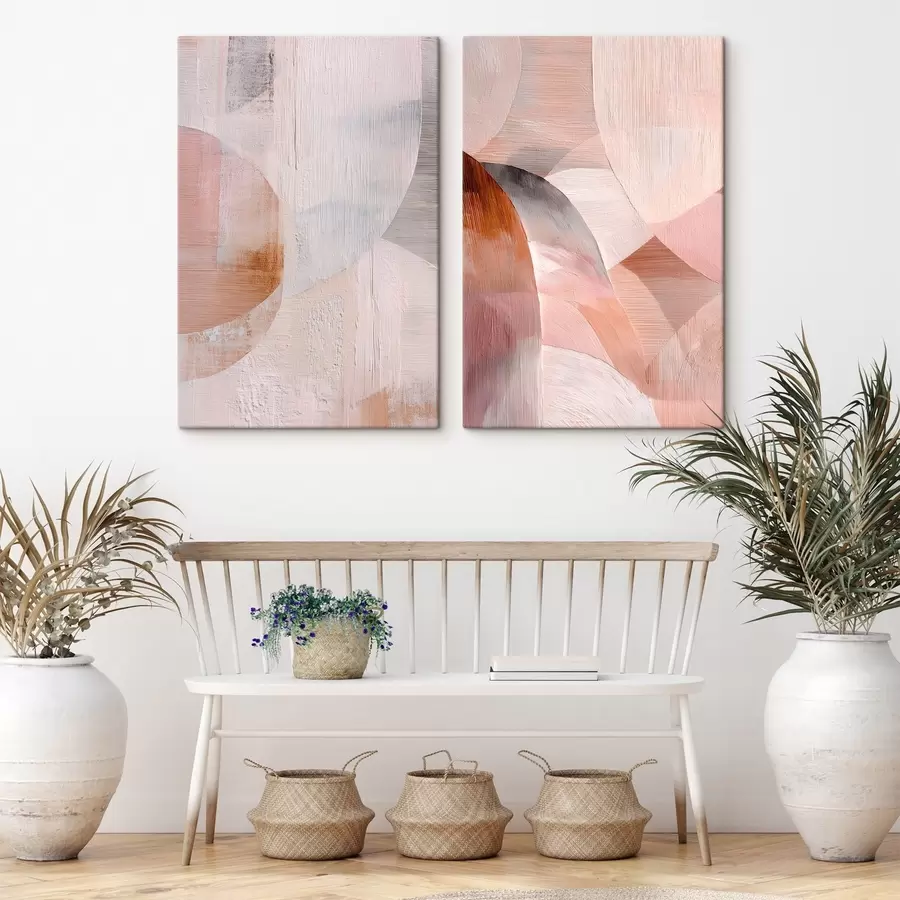 Fototapetes Siltu toņu un faktūru līniju harmonija mākslas stilā m30146