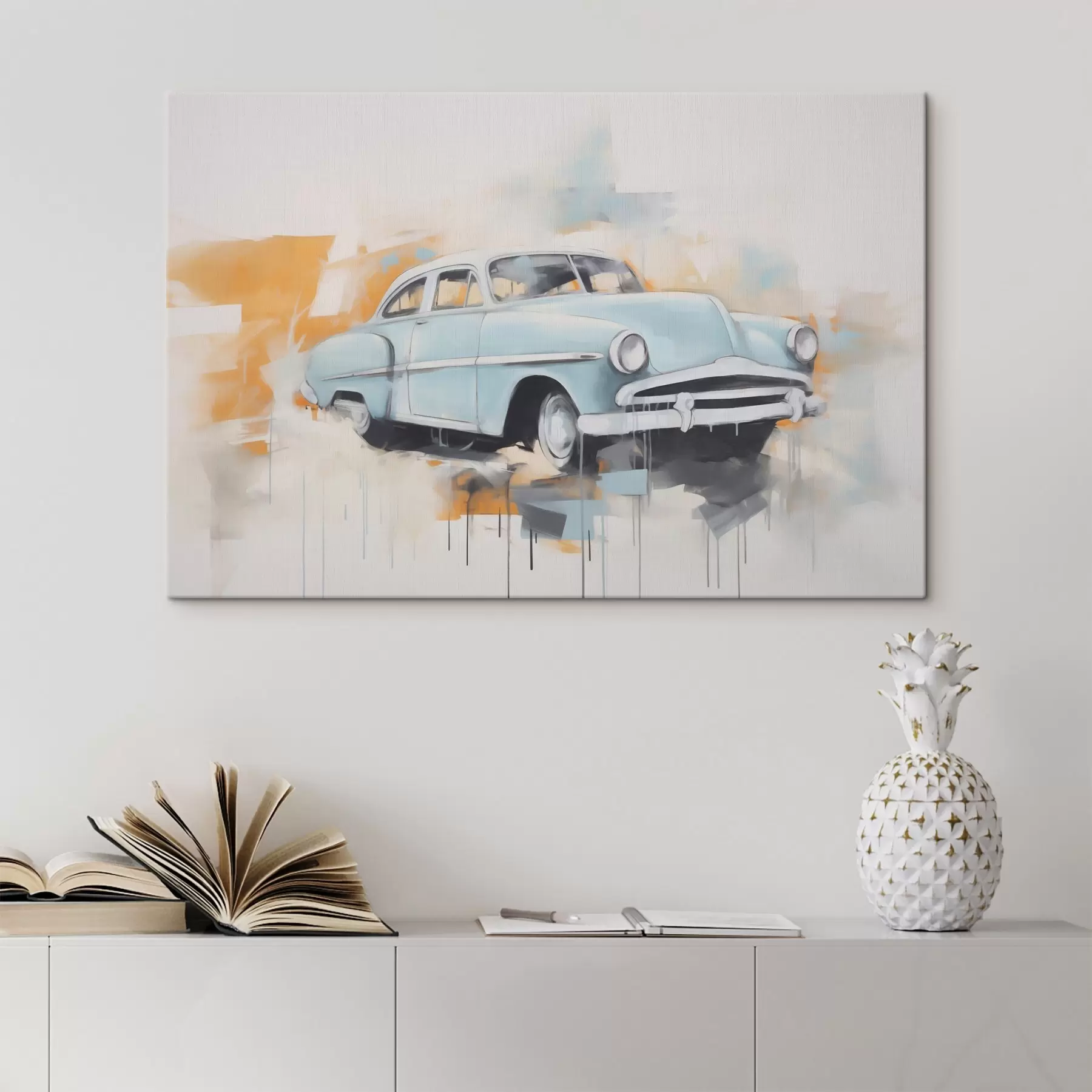 Glezna Abstrakcija ar automašīnu s48595