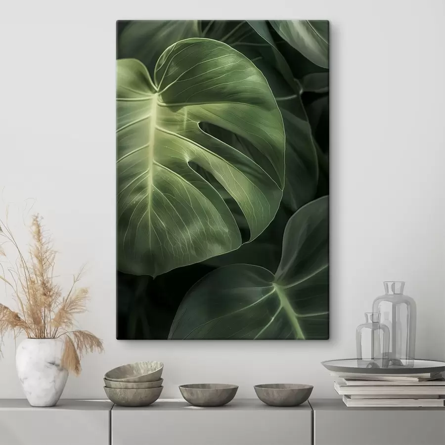 Glezna Lielas tropu lapas s48578