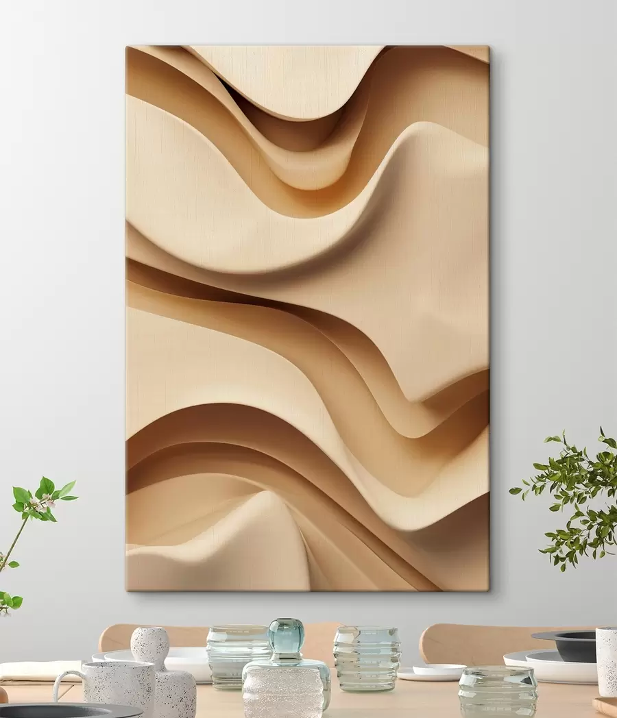 Glezna Abstraktas viļņi, mūsdienīgs interjers s48586