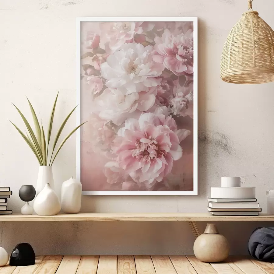 Fototapetes Maigi peoniju ziedi f48566