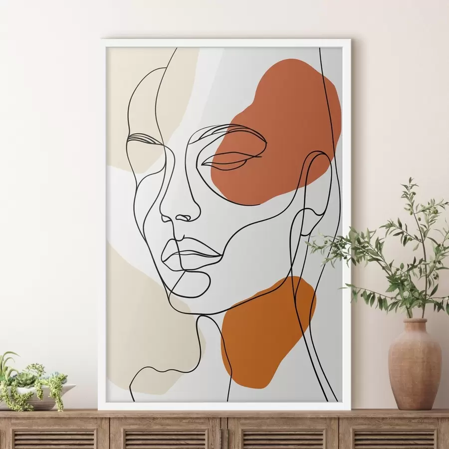 Fototapetes Abstraktas sejas, lineāra zīmēšana f48569